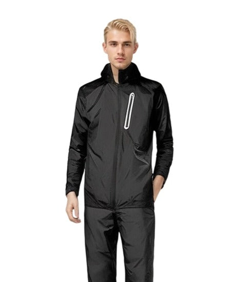 Waterproof Windbreaker Rain Jacket Mens Lightweight Hooded Raincoat ZITY1222