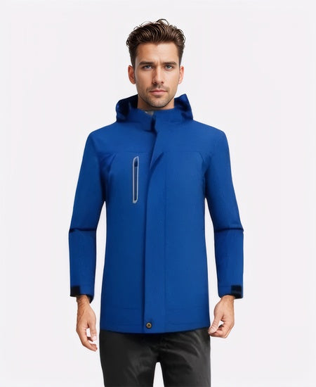 SWISSWELL Men's Windbreaker Jacket Lightweight Hooded Raincoat -ZPK006297