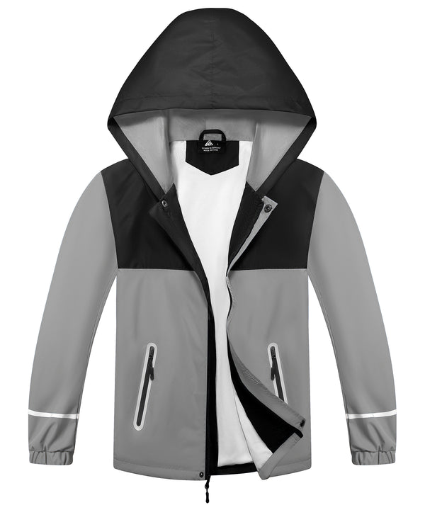 Waterproof Windbreaker Rain Jacket Mens Lightweight Hooded Raincoat CUBRS03258
