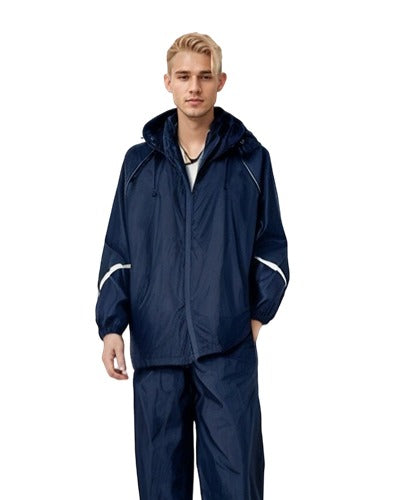 SWISSWELL Mens Waterproof Windbreaker Rain Jacket Lightweight Hooded Raincoat -ZPK006301