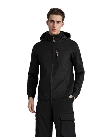 SWISSWELL Men's Jacket Hooded Windbreaker Loose Windproof Breathable Top Jacket Thin
